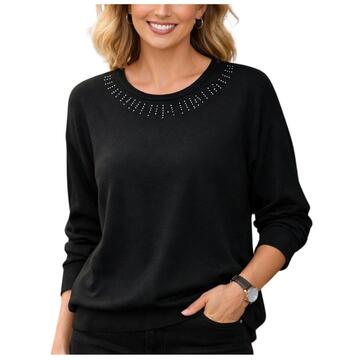 MAGLIA OVER DONNA GIROCOLLO MANICA LUNGA KARTIZA 078&nbsp;&nbsp; - CIAM Centro Ingrosso Abbigliamento